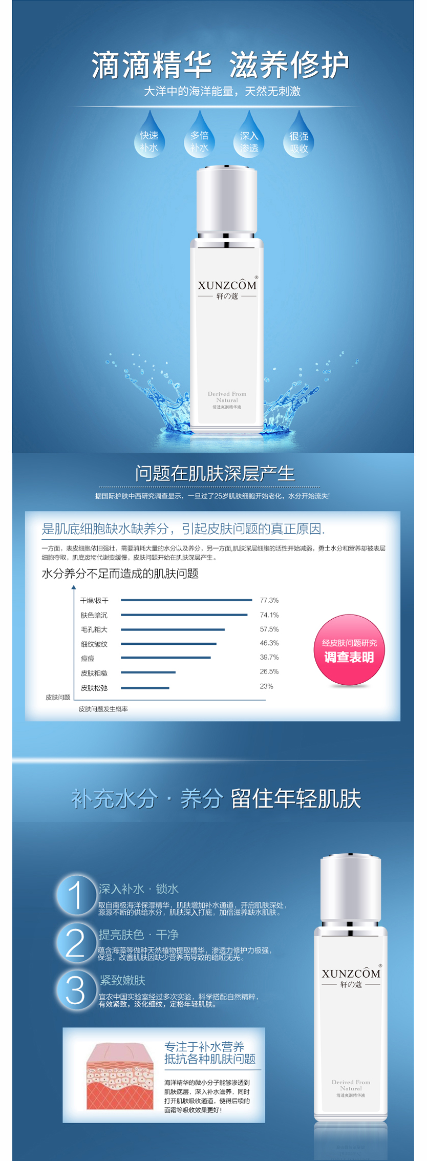 清透爽潤(rùn)精華液-歐泉生化